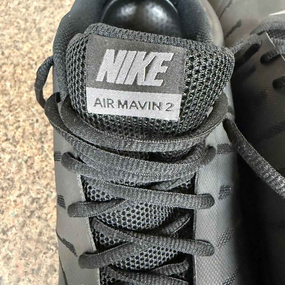 Nike Air Mavin 2 low Men's basketball shoes Black and Grey - Picture 2 of 8